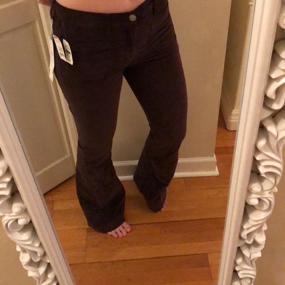 Hudson Jeans Denim - Hudson Brown High Waist Flare Corduroy Jeans